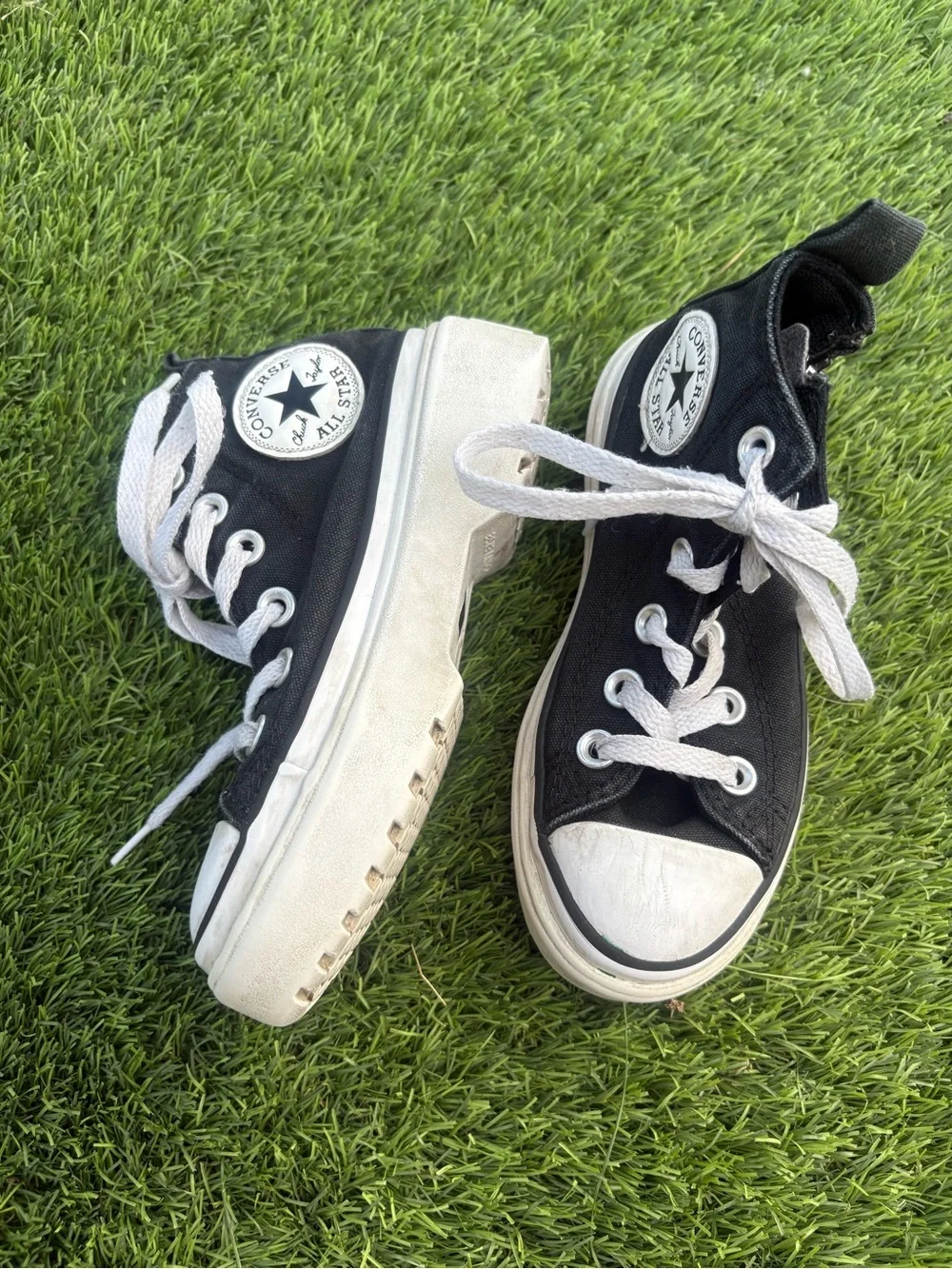 Converse Kids Black and White High-Top Sneakers